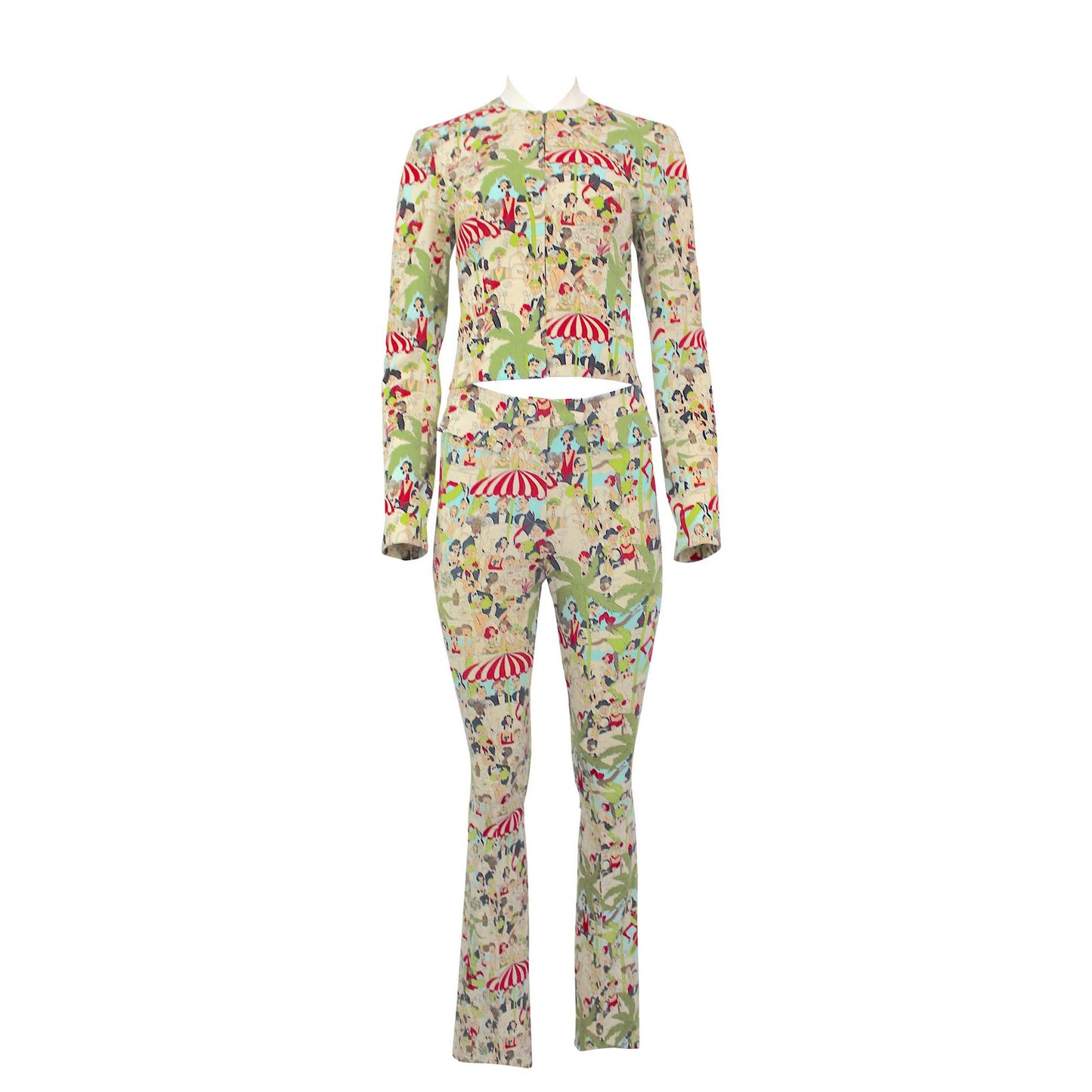 John Galliano Main Label, Tropical Print Suit