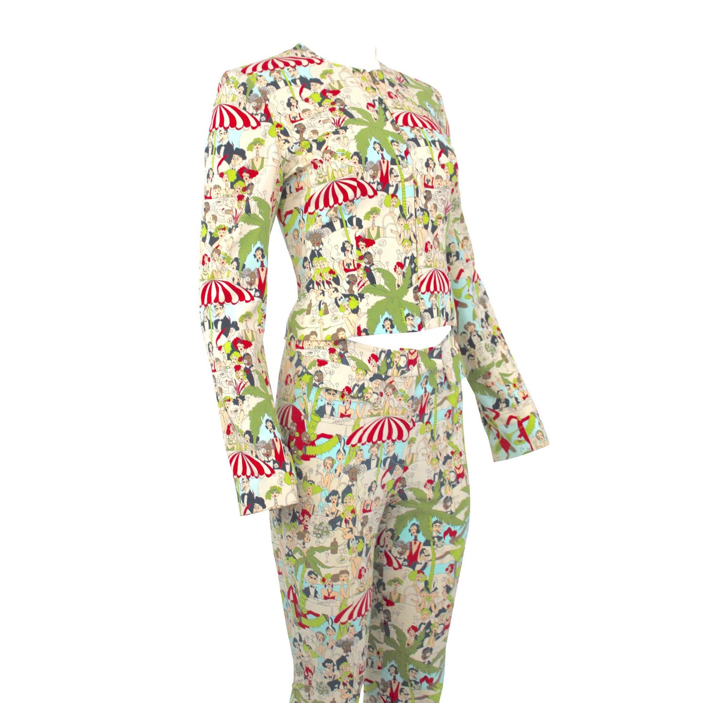 John Galliano Main Label, Tropical Print Suit