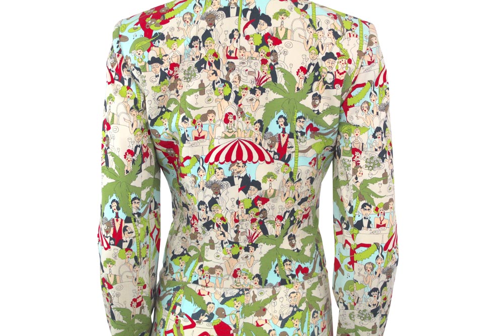 John Galliano Main Label, Tropical Print Suit