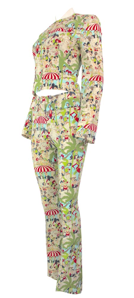 John Galliano Main Label, Tropical Print Suit