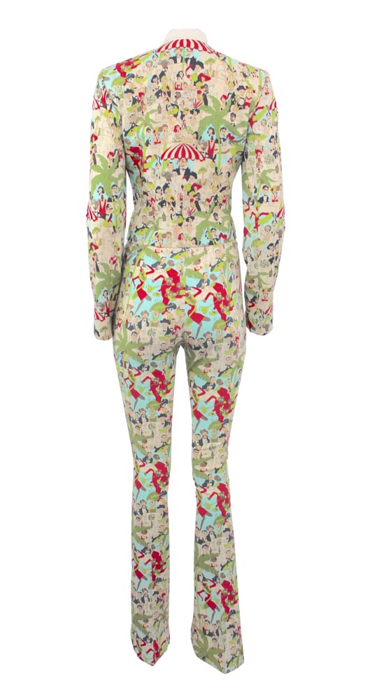 John Galliano Main Label, Tropical Print Suit